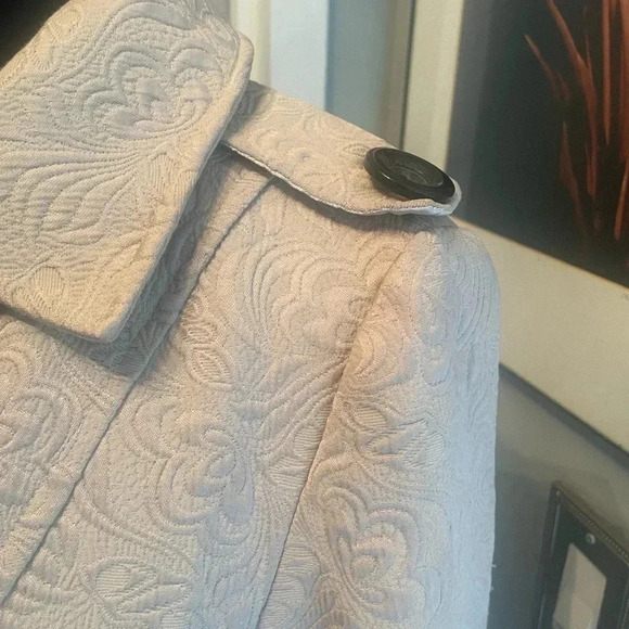 - Max Mara jacquard empire waist doubled breasted coat - Picture 6 of 14